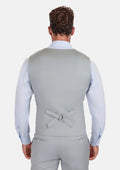 Pale Blue Italian Wool Vest - SARTORO