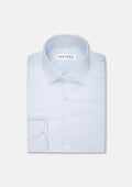 Pale Blue Microcheck Shirt - SARTORO