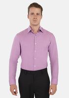 Pastel Violet Linen Shirt - SARTORO846