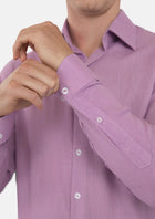 Pastel Violet Linen Shirt - SARTORO167