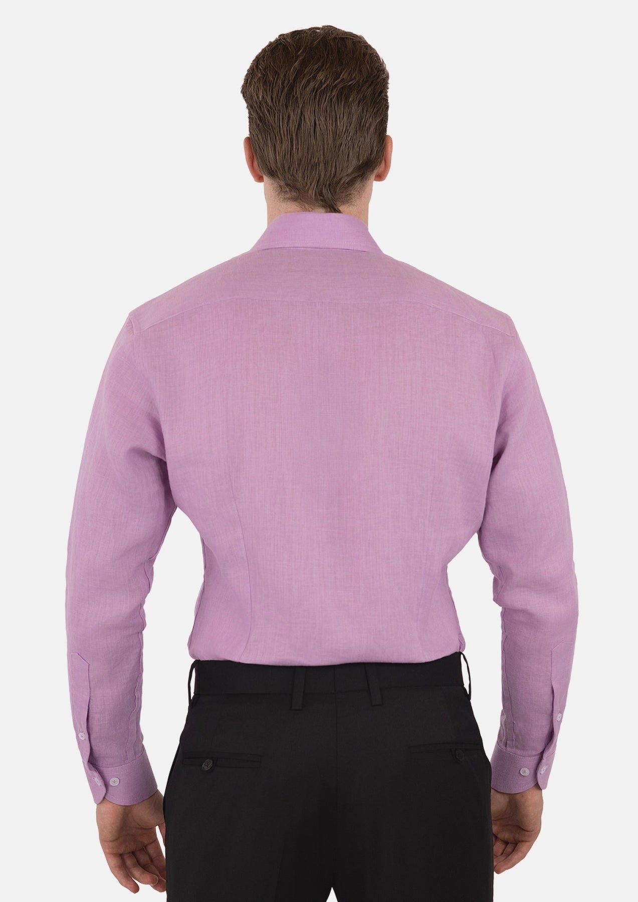 Pastel Violet Linen Shirt - SARTORO