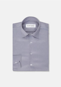 Paynes Gray Pinstripe Shirt - SARTORO