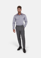 Paynes Gray Pinstripe Shirt - SARTORO734