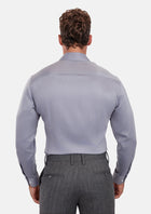Paynes Gray Pinstripe Shirt - SARTORO108