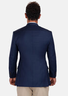 Penn Blue Sharkskin Ellis Jacket - SARTORO963