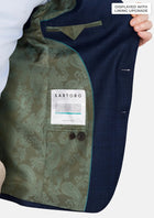 Penn Blue Sharkskin Ellis Jacket - SARTORO136