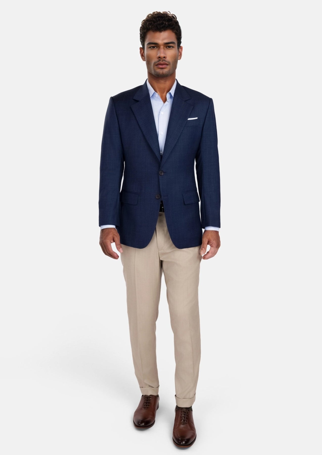 Penn Blue Sharkskin Ellis Jacket - SARTORO