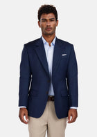 Penn Blue Sharkskin Ellis Jacket - SARTORO415