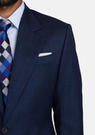 Penn Blue Sharkskin Ellis Suit - SARTORO867