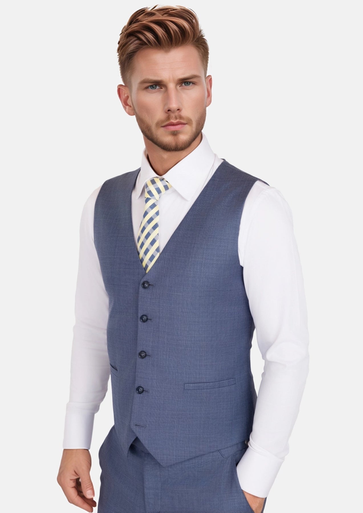 Philly Blue Vest - SARTORO