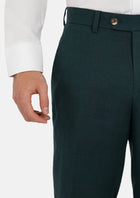 Phthalo Green Linen Pants - SARTORO819
