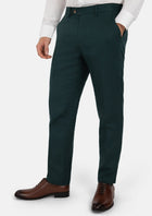 Phthalo Green Linen Pants - SARTORO231