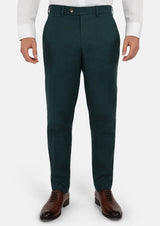 Phthalo Green Linen Pants - SARTORO