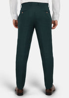 Phthalo Green Linen Pants - SARTORO585