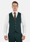 Phthalo Green Linen Vest