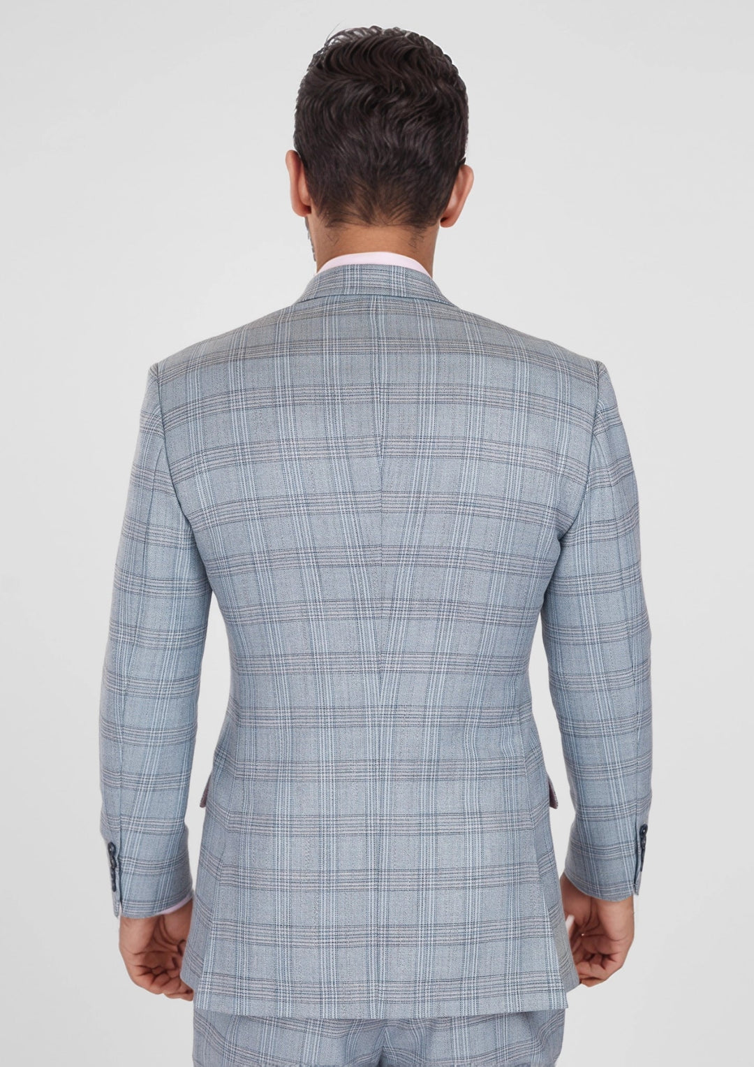 Polo Blue Windowpane Bamboo Suit - SARTORO