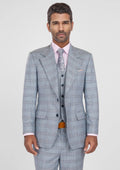 Polo Blue Windowpane Bamboo Suit - SARTORO