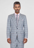 Polo Blue Windowpane Bamboo Suit - SARTORO
