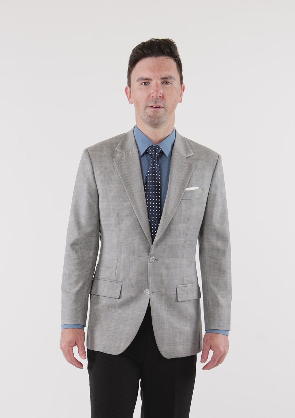 Spanish Grey Checked Astor Jacket