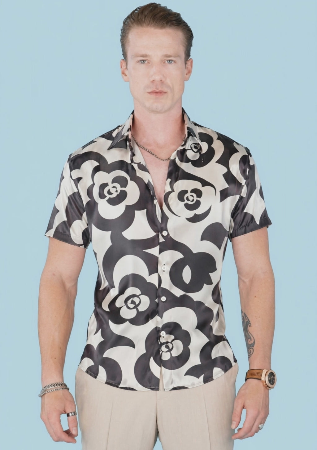 Mono Rose Silk Shirt