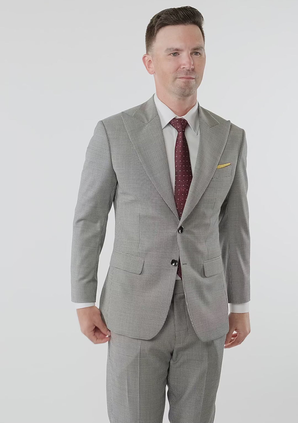 Hudson Grey Houndstooth Suit