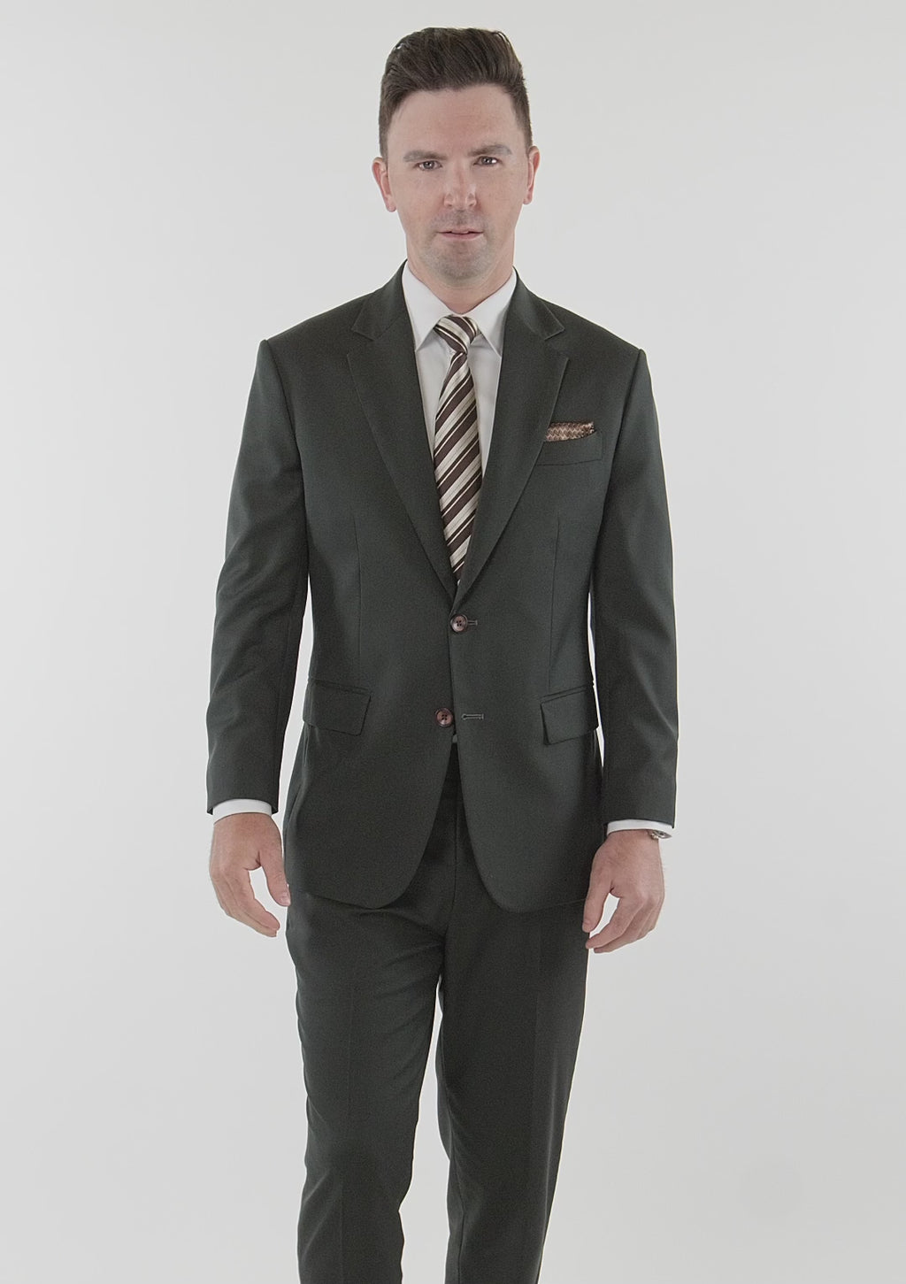 Astor Dark Green Twill Suit