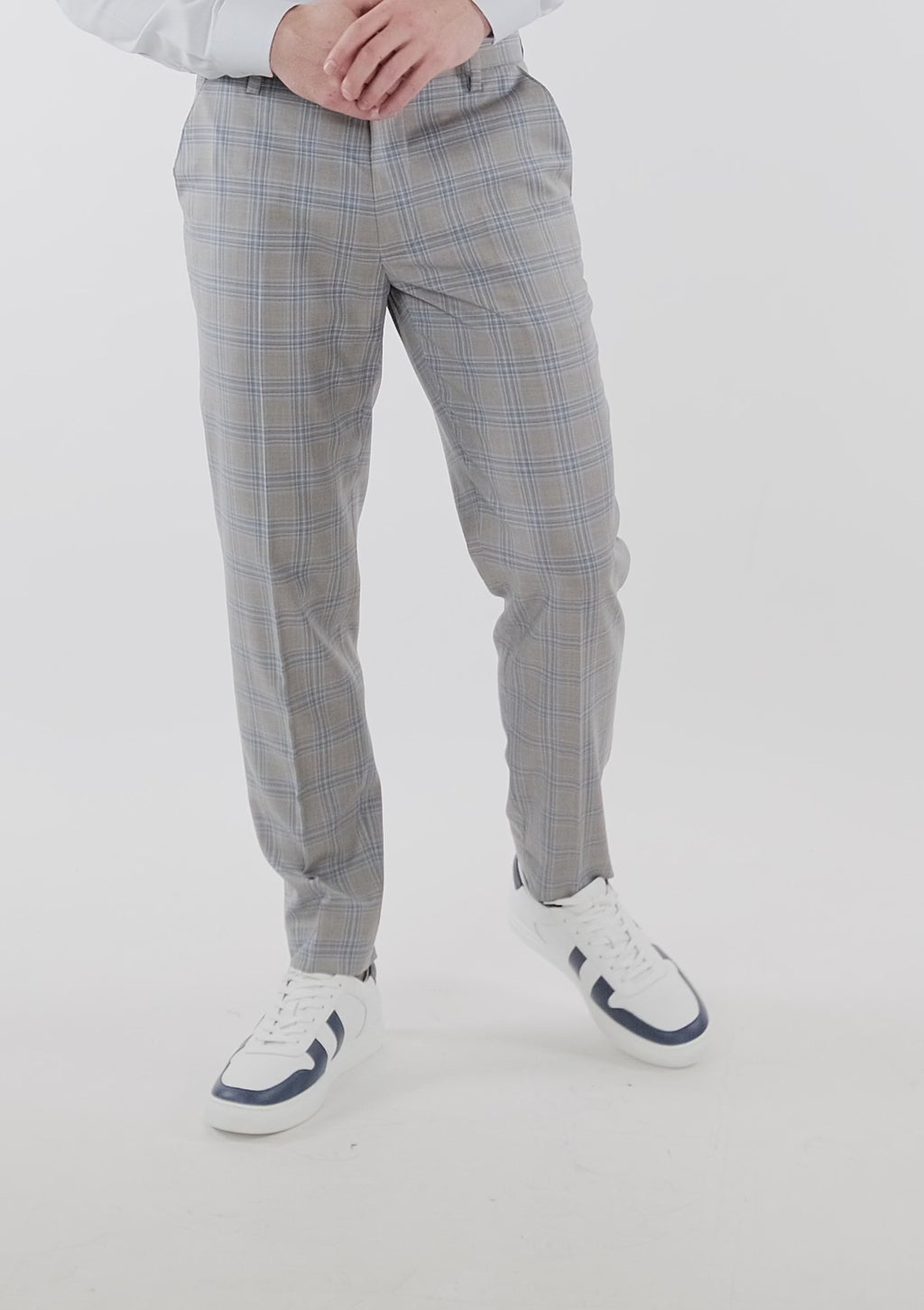 Milano Grey Checked Pants