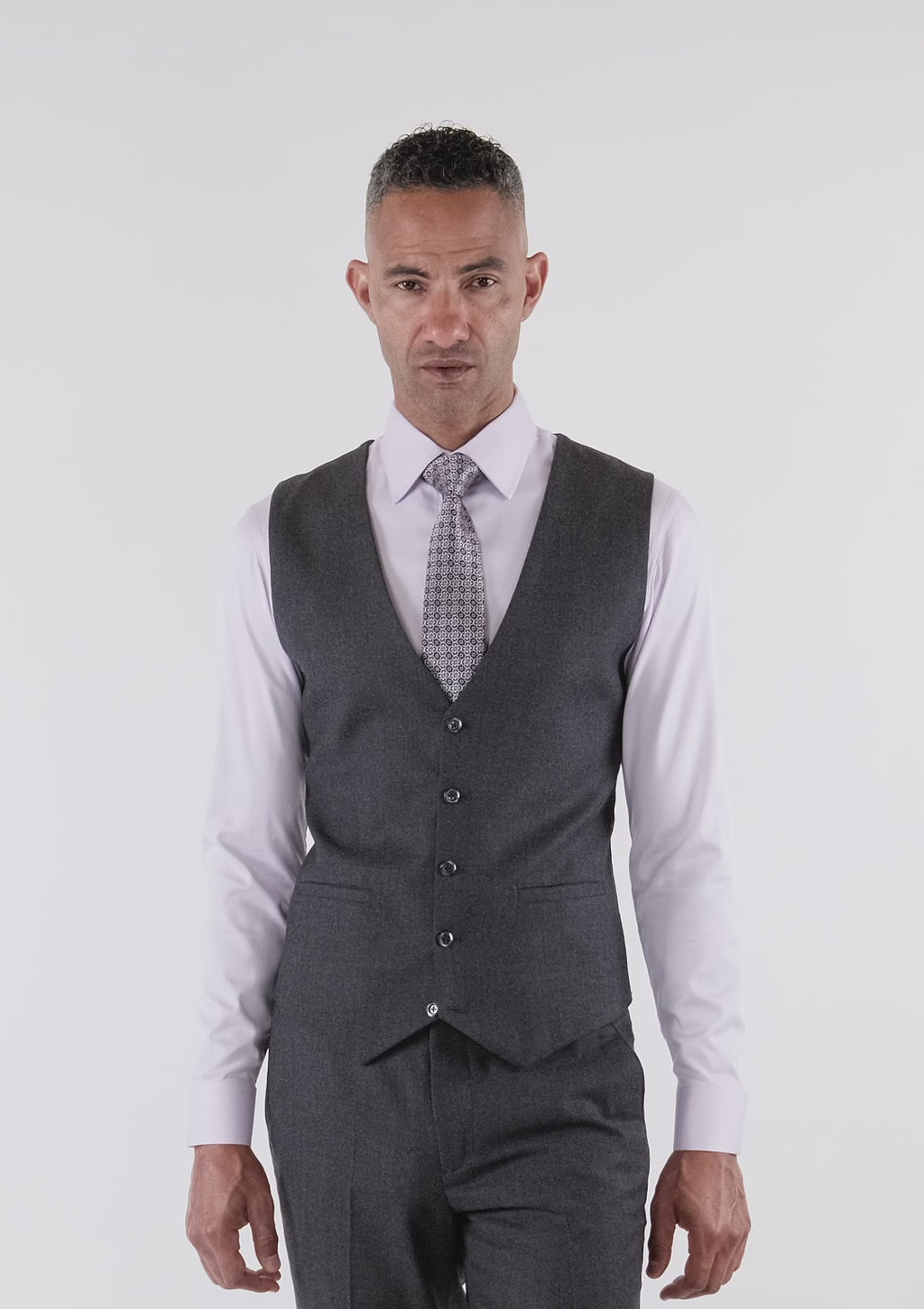 Charcoal Flannel Vest