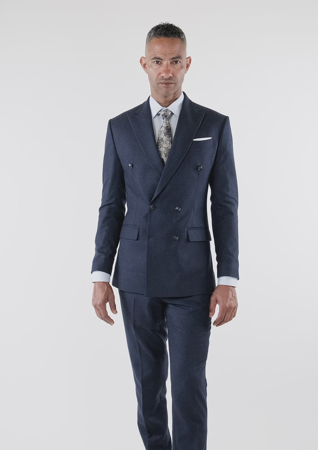Oxford Blue Flannel Waverly Suit