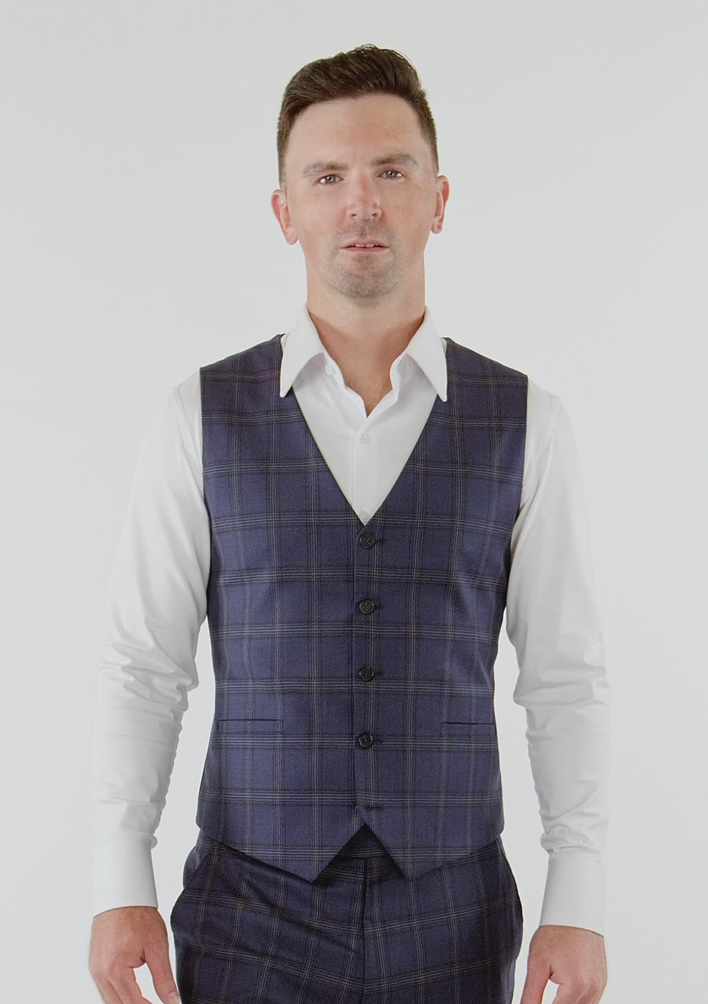 British Navy Checked Vest