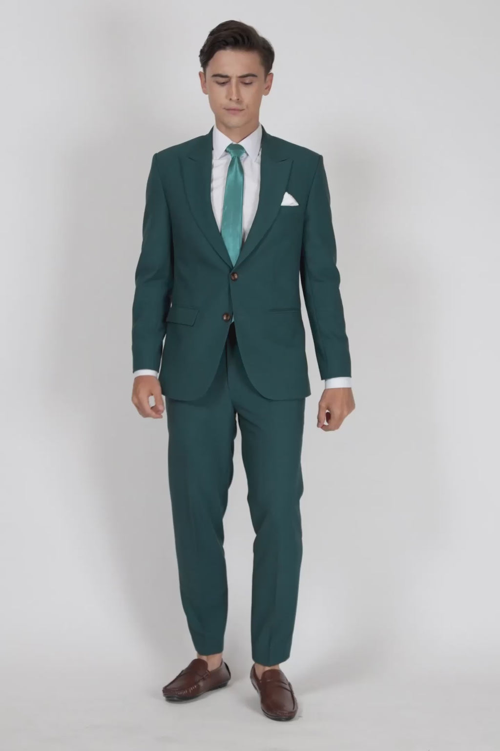 Bryant Diamantia Teal Stretch Suit