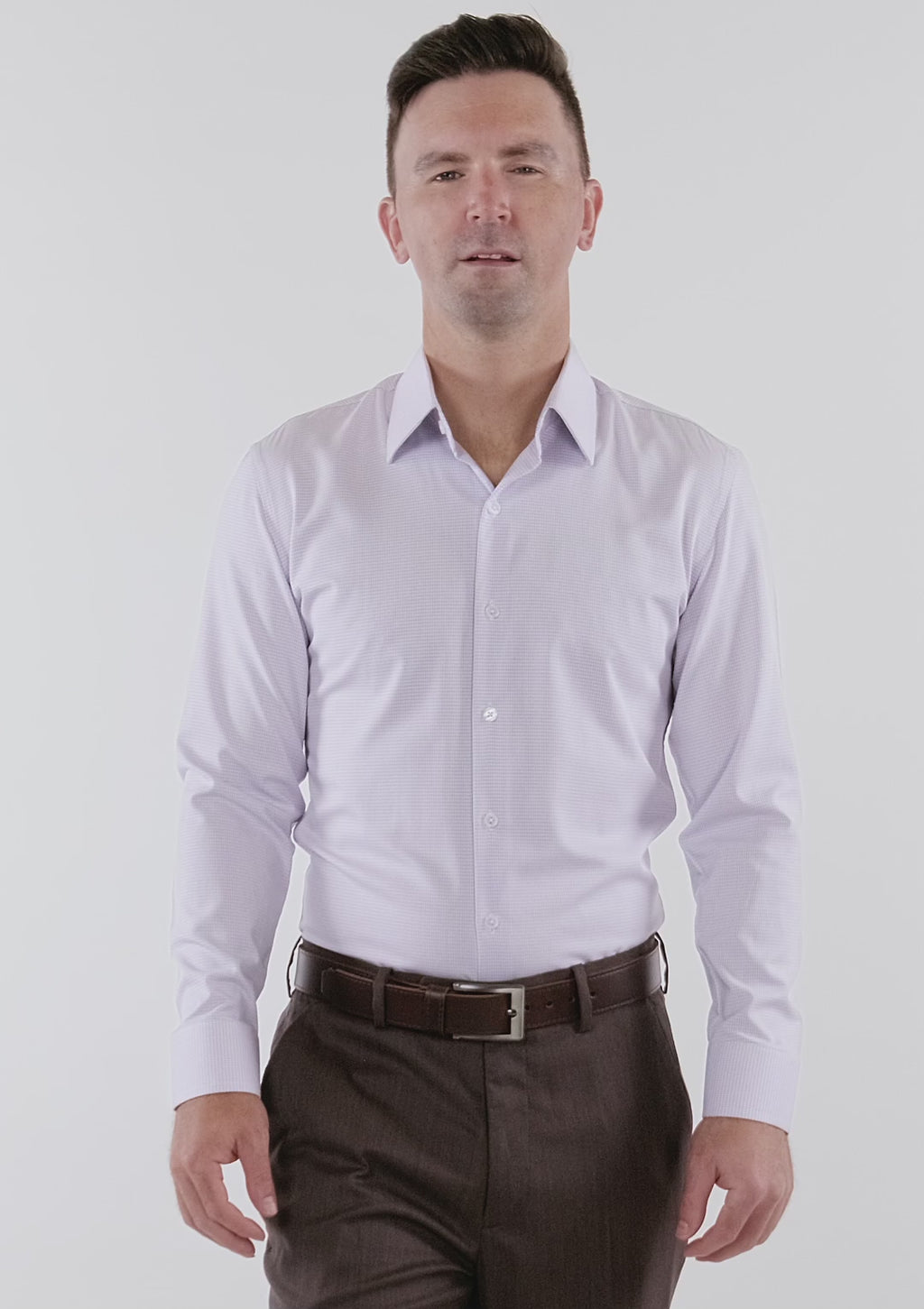 Lavender Gridline Shirt