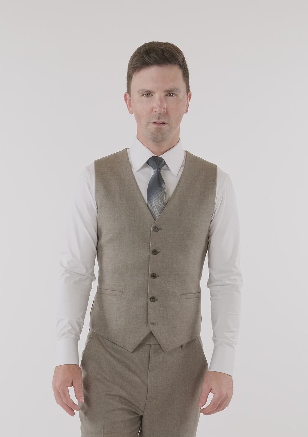 Astoria Brown Flannel Vest