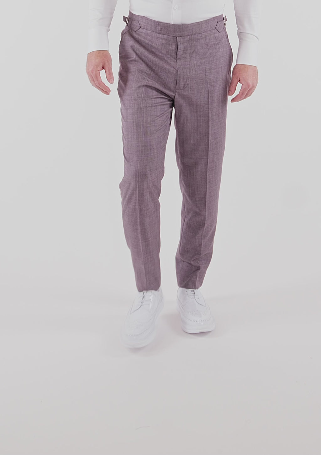 Wisteria Lilac Sharkskin Pants