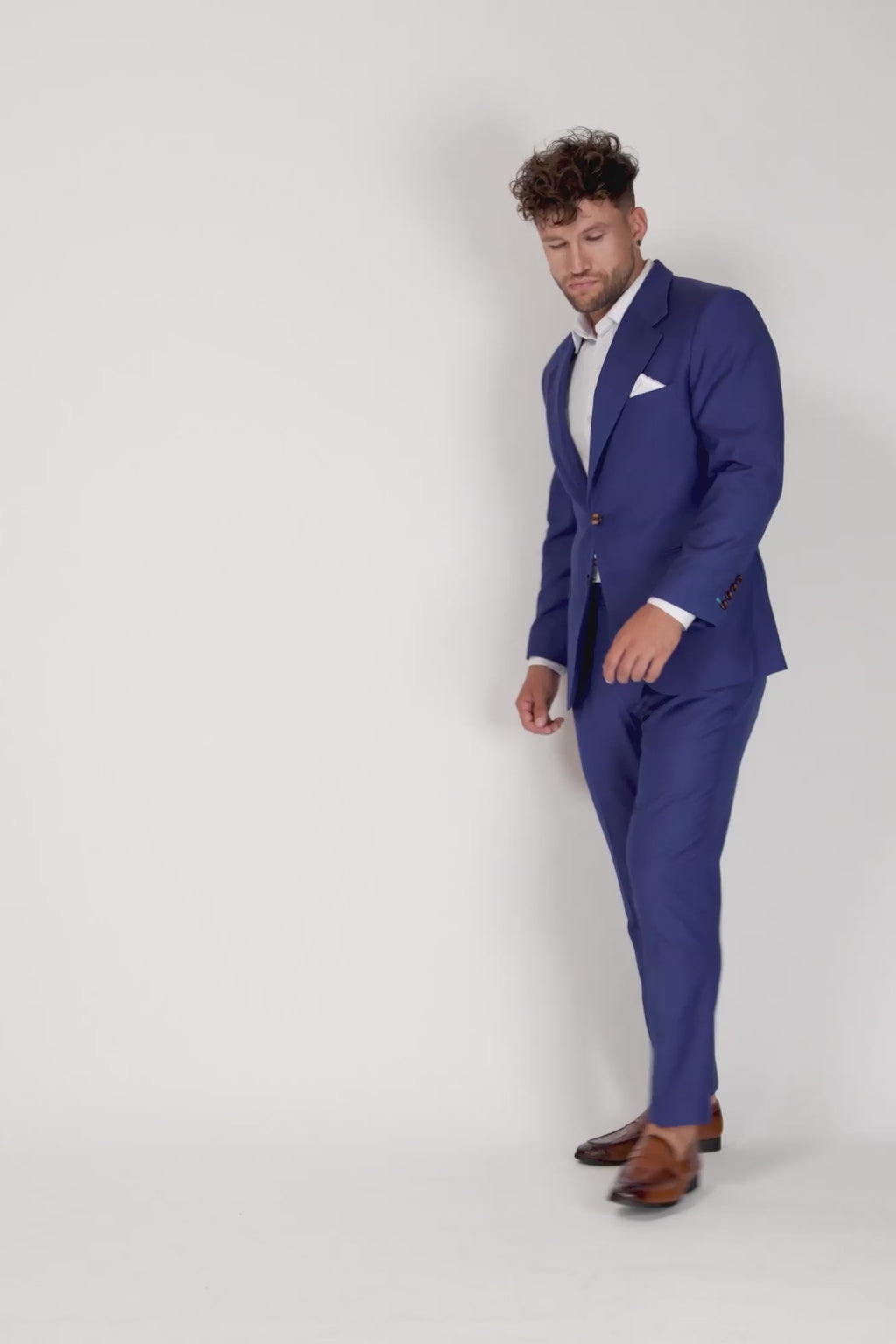 Ellis Royal Blue Twill Suit