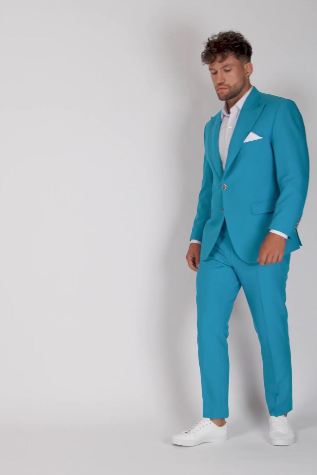 Hudson Sapphire Blue Stretch Suit