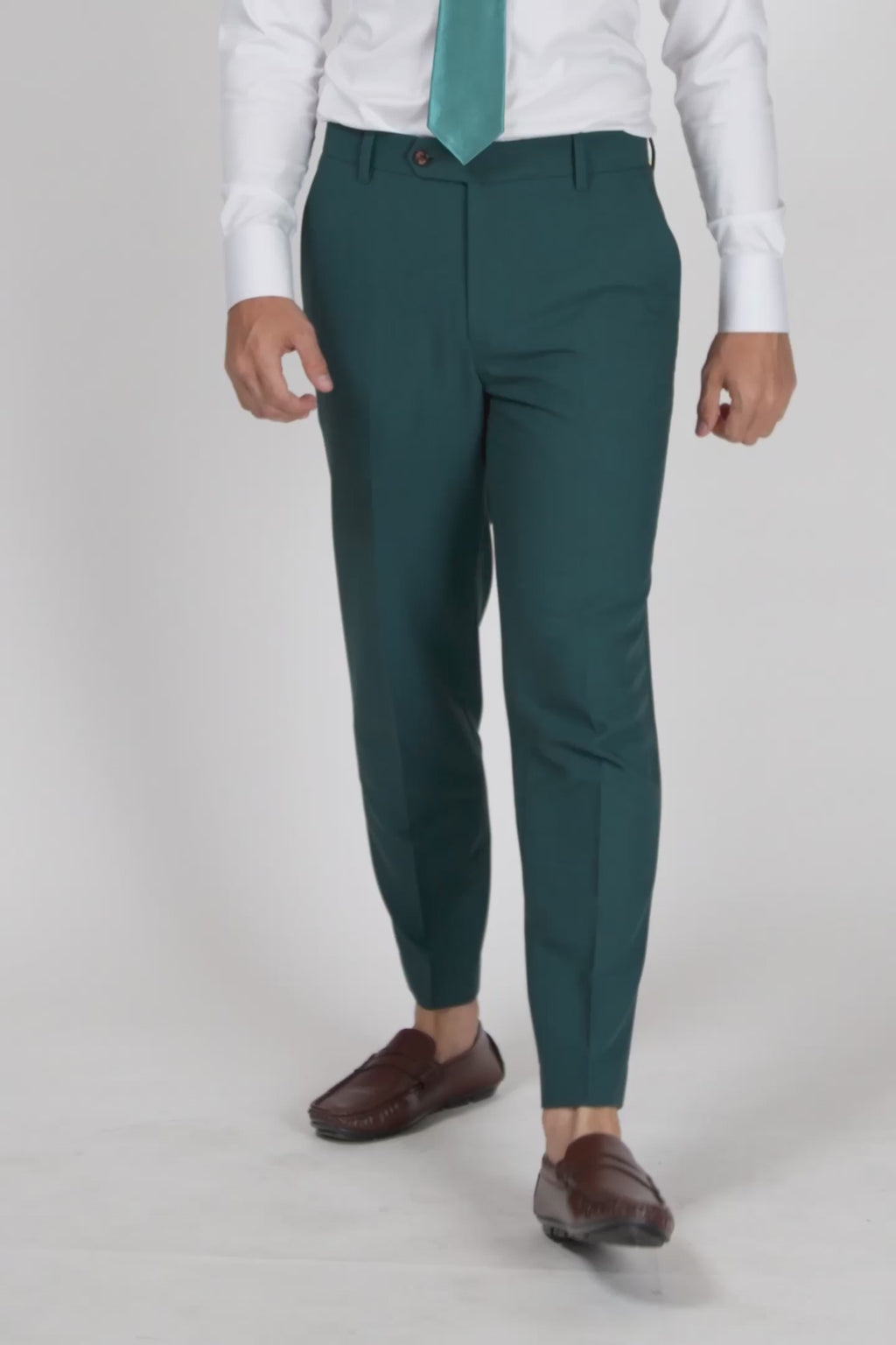 Diamantia Teal Stretch Pants