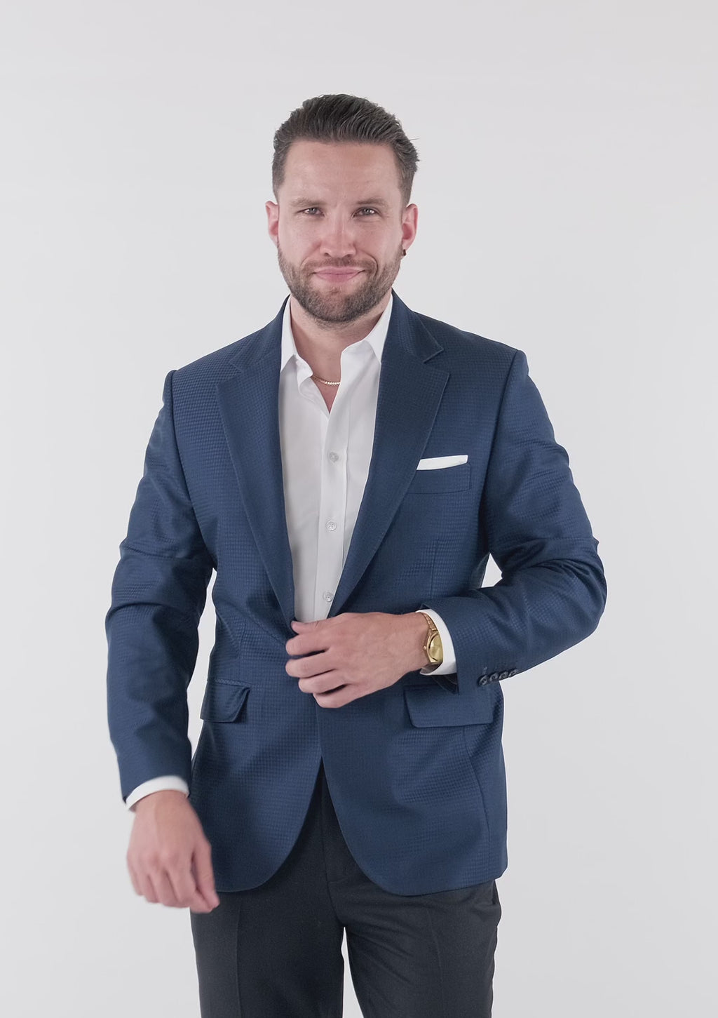 Lafayette Blue Microcheck Jacket