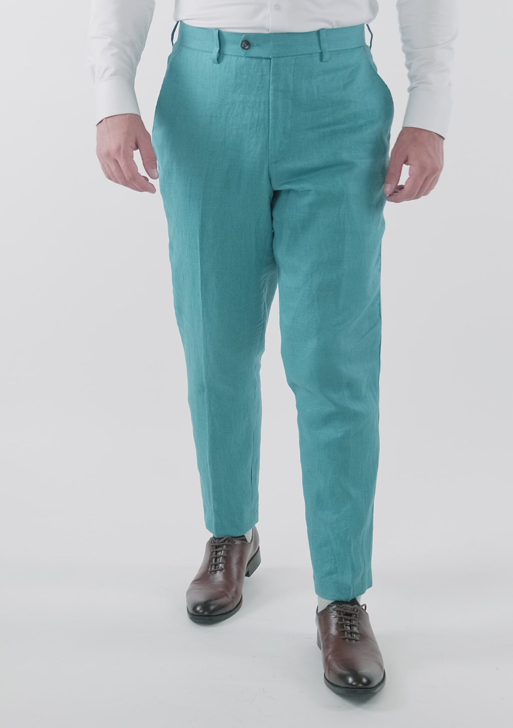 Turkish Blue Linen Pants