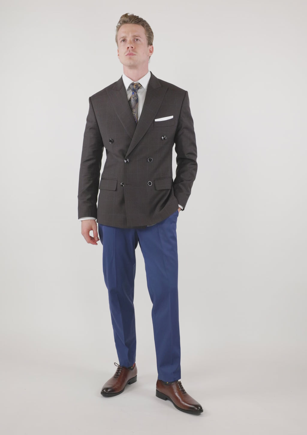 Dark Brown Check Jacket