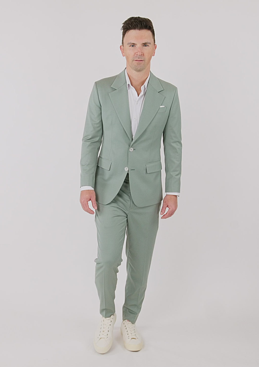 Jade Green Performance Wool Suit
