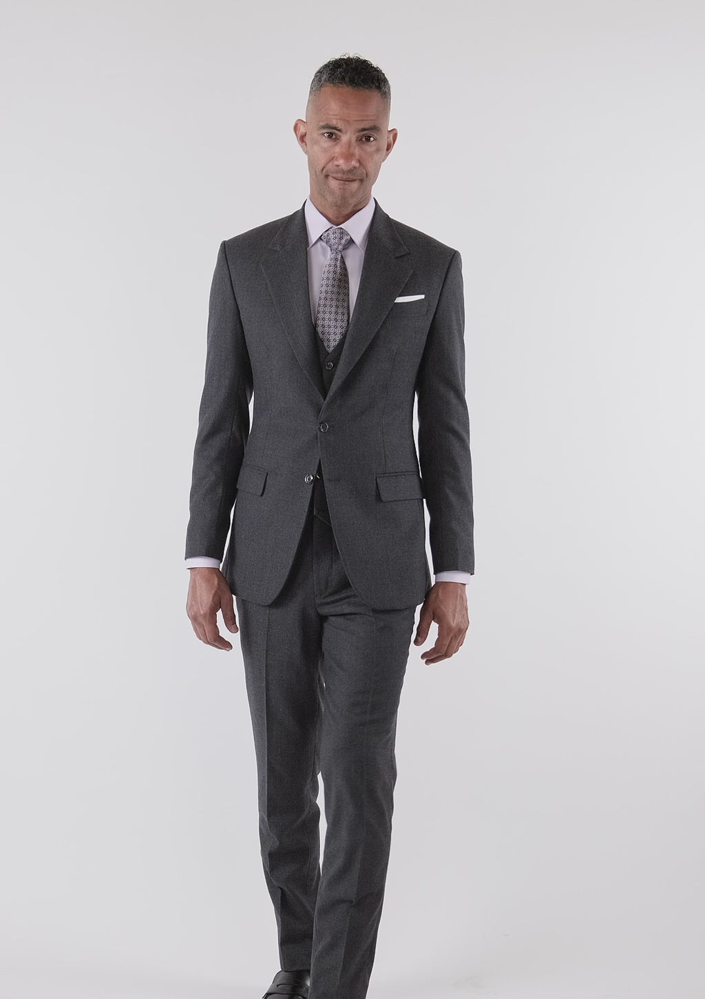 Charcoal Flannel Ellis Suit