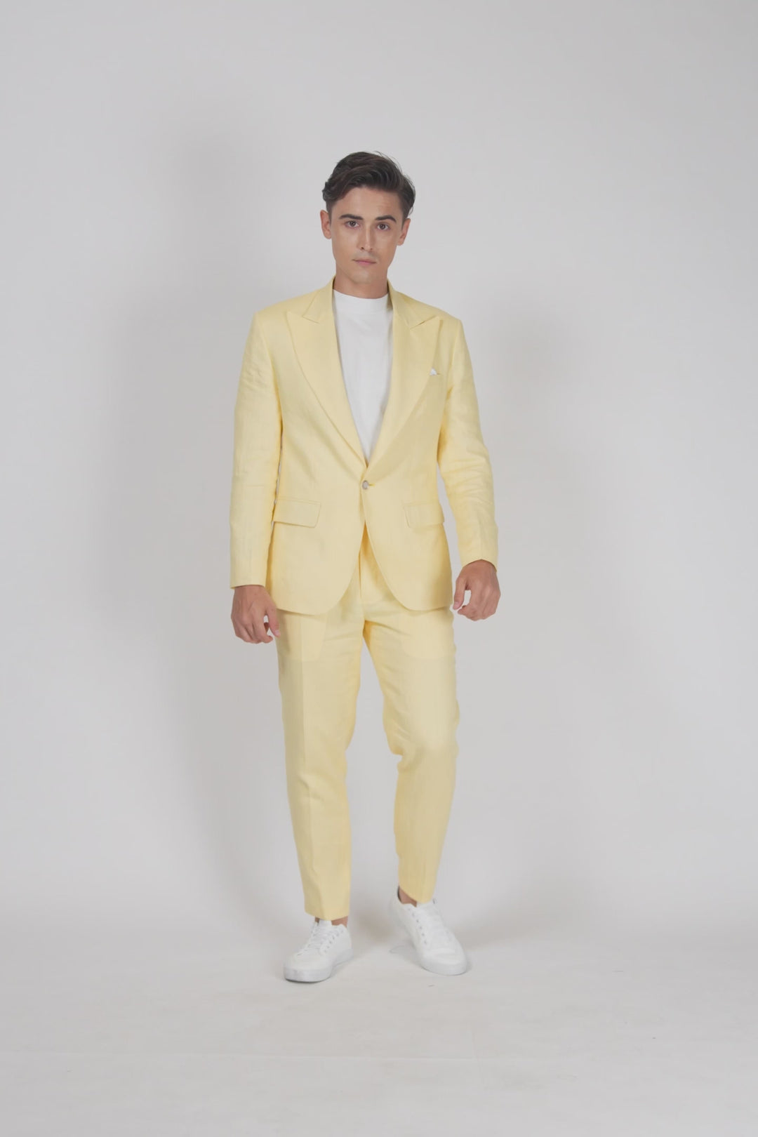 Liberty Light Yellow Linen Suit