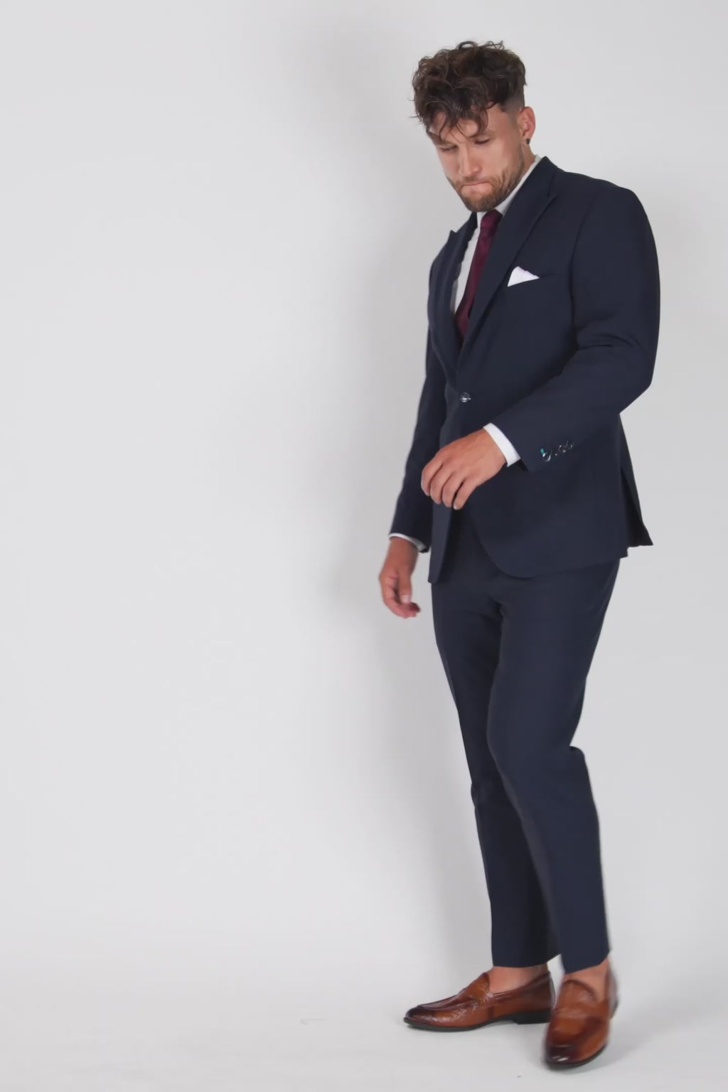 Bryant Navy Blue Stretch Suit