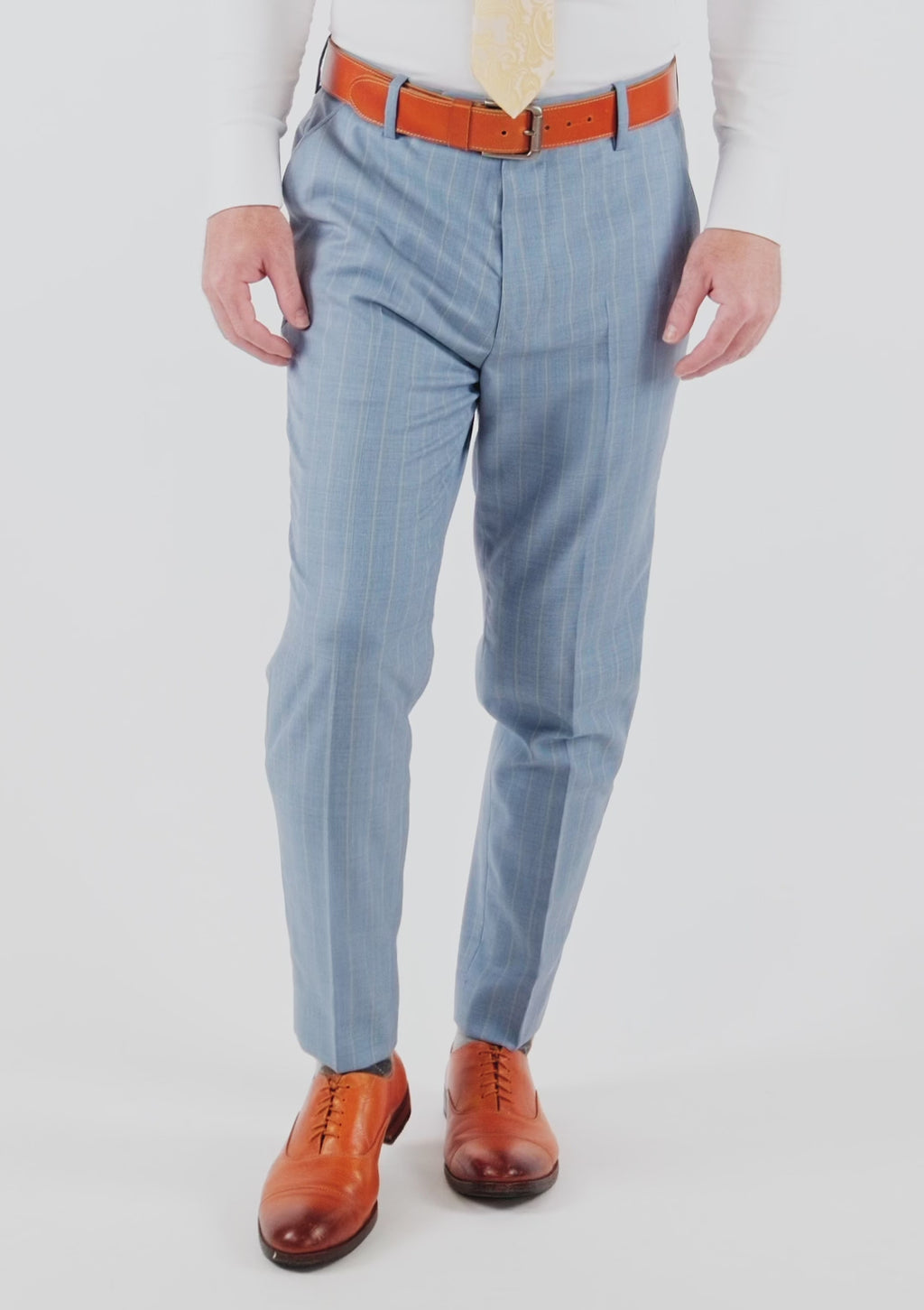 Sky Blue Pinstripe Pants