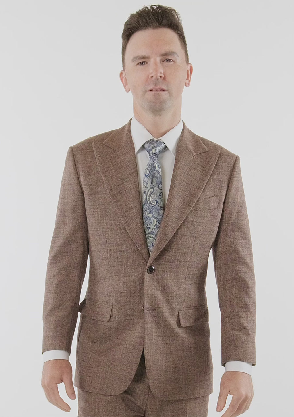 Hudson Tawny Brown Hopsack Jacket