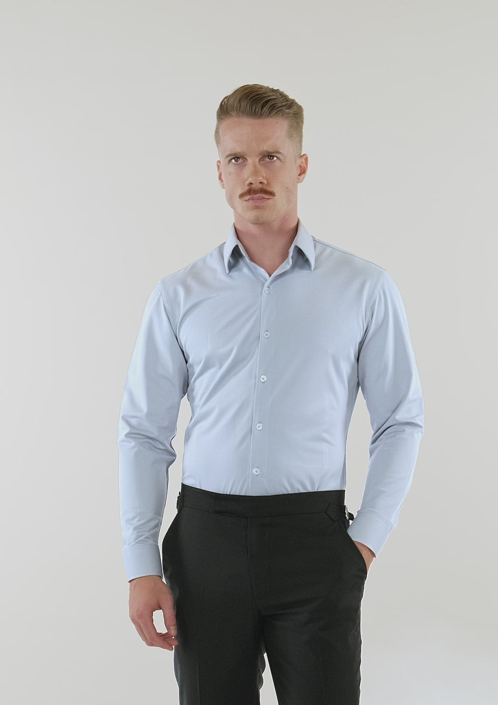Steel Blue Twill Shirt