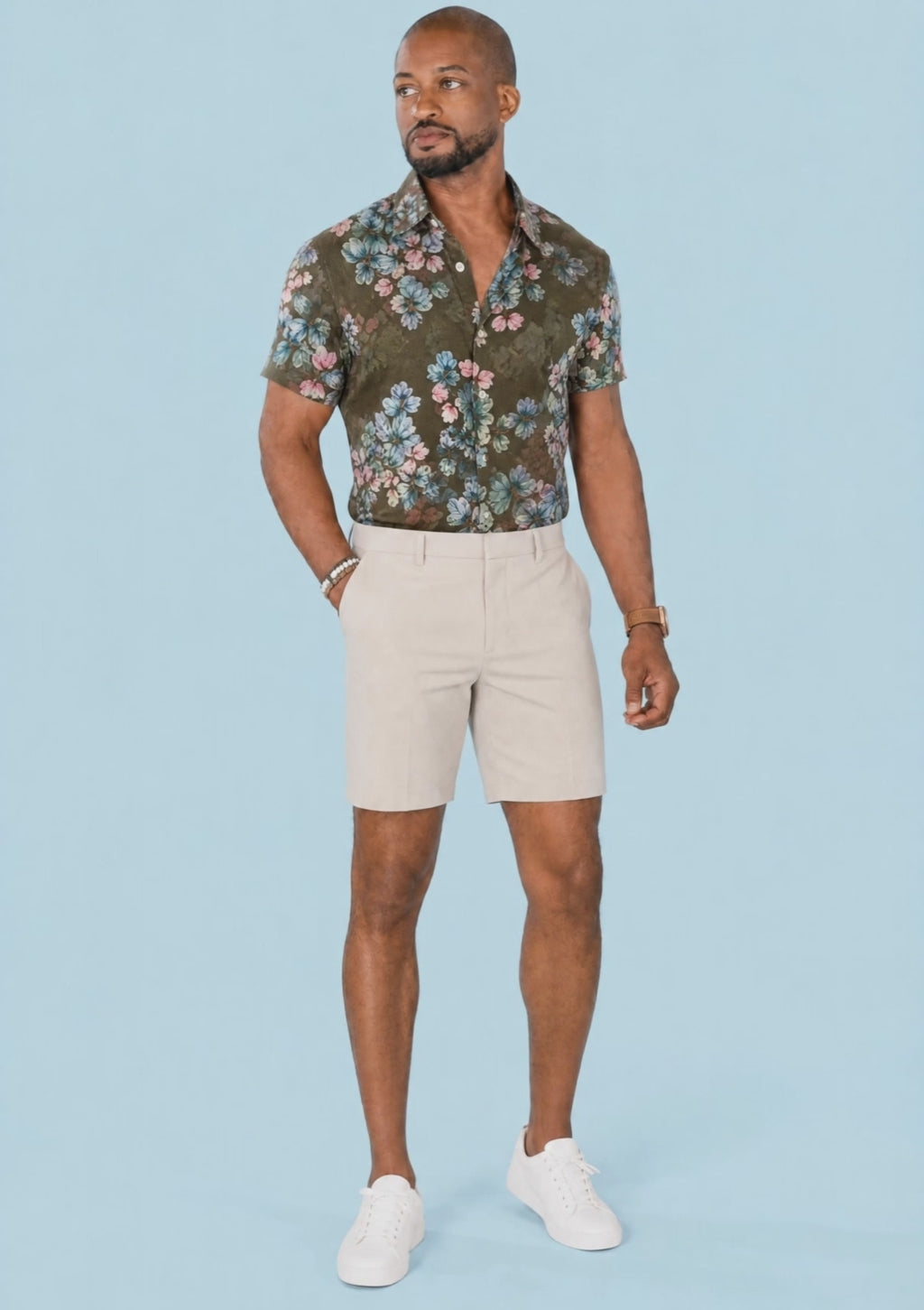 Olive Grove Silk Shirt