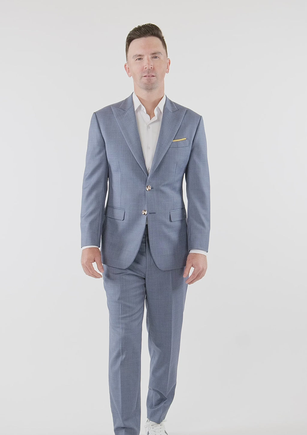 Bryant Vista Blue Sharkskin Suit