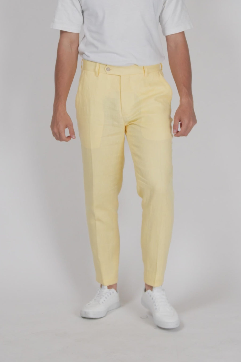 Light Yellow Linen Pants